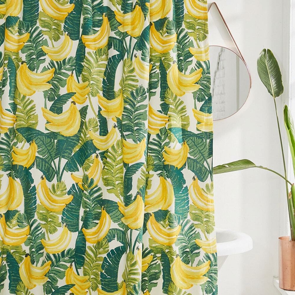 Urban Outfitters Allover Fruits Banana Jungle Shower Curtain